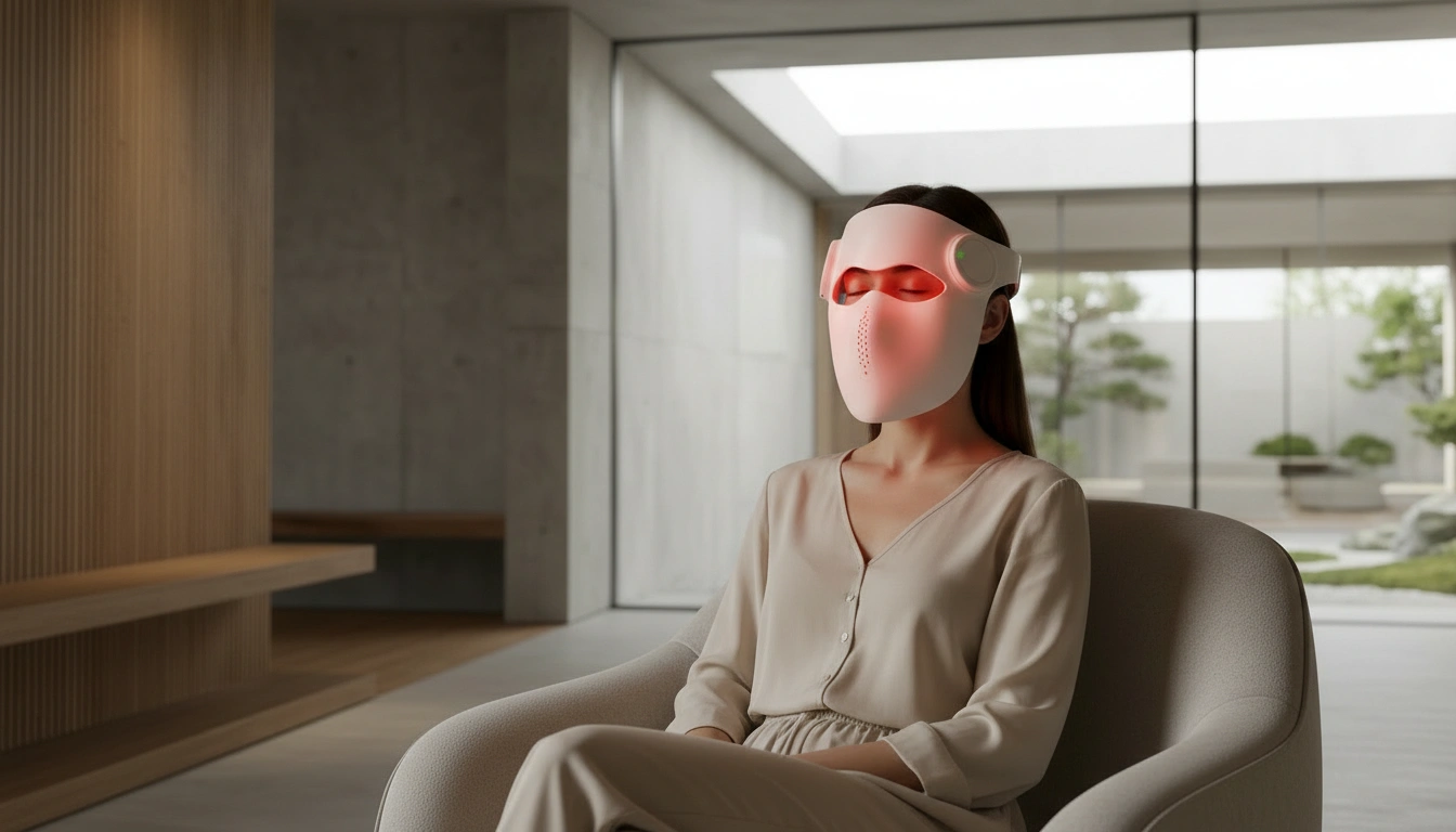 led face mask woman 